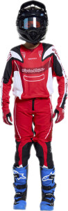 TROY LEE DESIGNS SE Pro Jugend-Trikot - Salvo Rot/Weiß