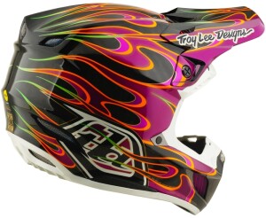 TROY LEE DESIGNS SE5 Carbon Mips Helm - Torched Schwarz/Violett