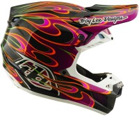 TROY LEE DESIGNS SE5 Carbon Mips Helm - Torched Schwarz/Violett