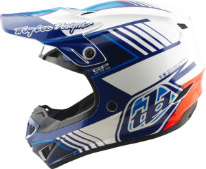 TROY LEE DESIGNS GP Pro Mips Helm - Segment Blau/Weiß