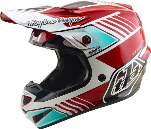 TROY LEE DESIGNS GP Pro Mips Helm - Segment Rot/Weiß