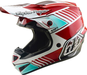 TROY LEE DESIGNS GP Pro Mips Helm - Segment Rot/Weiß