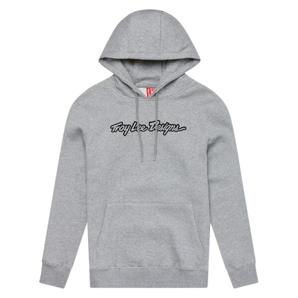 TROY LEE DESIGNS Signature Hoodie - Grau Meliert