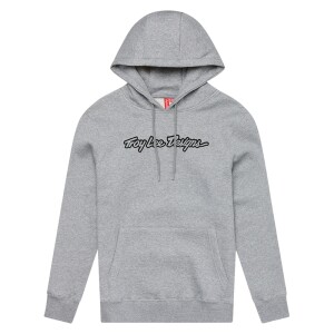 TROY LEE DESIGNS Signature Hoodie - Grau Meliert