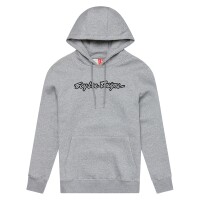 TROY LEE DESIGNS Signature Hoodie - Grau Meliert
