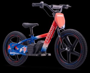 Elektrisches Laufrad Sedna MX 16" Blau/Weiß/Rot