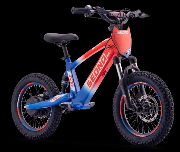 Elektrisches Laufrad Sedna SX 16" Blau/Weiß/Rot