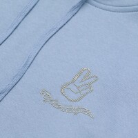 Troy Lee Design´s Peace OUT Hoody Woman Rauchblau