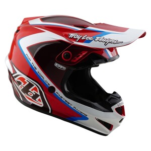 TROY LEE DESIGNS GP Shutter Jugend-Helm Rot/Weiß