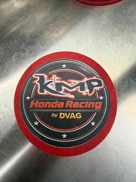 KMP Honda Racing Team Glas untersetzer 4er Set Rot