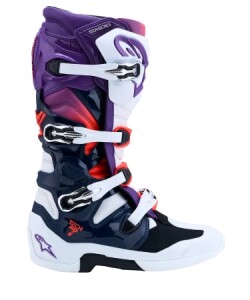 Alpinestars TECH 7 Blau, Weiß, Lila, Fluoreszierend Rot