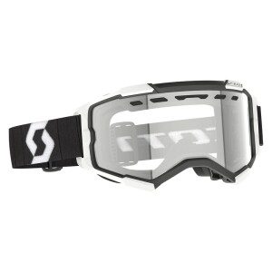 SCOTT Fury Enduro Goggle - Black/White Clear S0 Lens