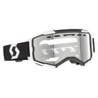 SCOTT Fury Enduro Goggle - Black/White Clear S0 Lens