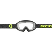 SCOTT Split OTG Goggle - Zebra Black/Neon Yellow Clear Works Lens