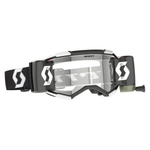 SCOTT Fury WFS Goggle - Black/White Clear Works Lens
