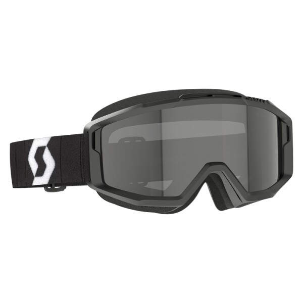 SCOTT Split OTG Sand Dust Goggle - Black/White Dark Grey Lens