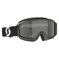SCOTT Split OTG Sand Dust Goggle - Black/White Dark Grey Lens