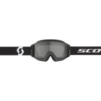 SCOTT Split OTG Sand Dust Goggle - Black/White Dark Grey Lens
