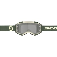 SCOTT Fury LS Goggle - Khaki Green Light Sensitive Grey Works Lens