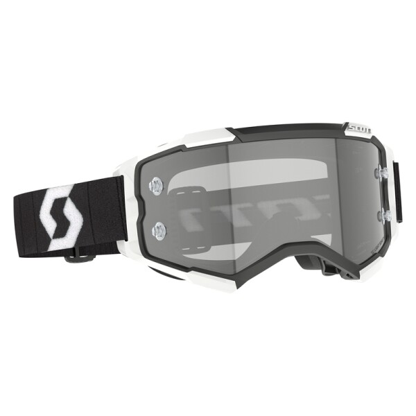 SCOTT Fury LS Goggle - Black/White Light Sensitive Grey Works Lens