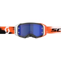 SCOTT Prospect 2.0 AMP Chrome Goggle - Black/Neon Orange Blue Chrome Works Lens