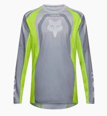 FOX 180 Frame Jersey Grau/Gelb