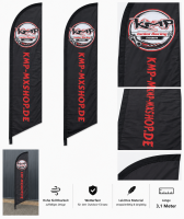 KMP-MXSHOP Junior Racing Team Beachflag schwarz
