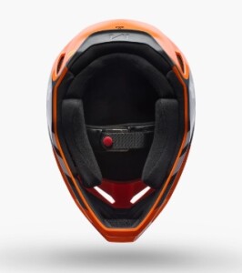 FOX V1 Draft Helm Kinder Orange