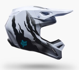 FOX V1 Clutch Helme Weiß/Schwarz