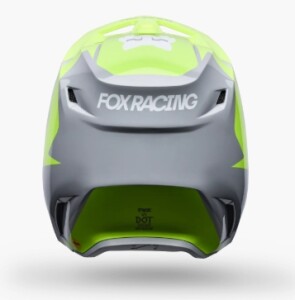 FOX V1 Frame Helm Kinder Grau/Gelb