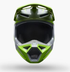 FOX V1 Frame Helm Kinder Grau/Gelb
