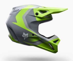 FOX V1 Frame Helm Kinder Grau/Gelb