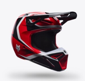 FOX V1 Frame Helm Kinder rot