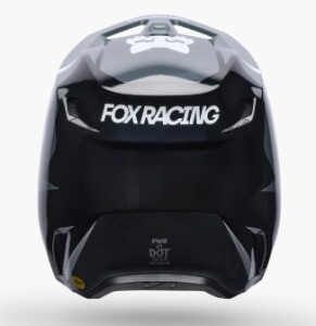 FOX V1 Frame Helm Kinder schwarz