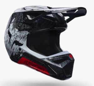 FOX V1 ABYSS Helm Kinder Schwarz