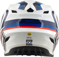 TROY LEE DESIGNS GP Pro Mips Helm Slides - Weiß/Blau