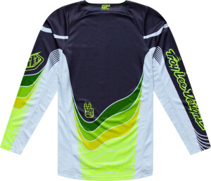 TROY LEE DESIGNS GP Pro Trikot Stagger - Gunmetal/Neo Yellow