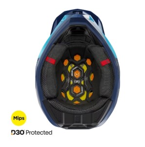 SHOT RACEGEAR Crosshelm "Lite Volt" blau / türkis glänzend
