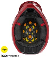 SHOT RACEGEAR Crosshelm "Lite Glory"  rot / schwarz glänzend