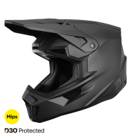 SHOT RACEGEAR Crosshelm "Lite Solid" schwarz matt