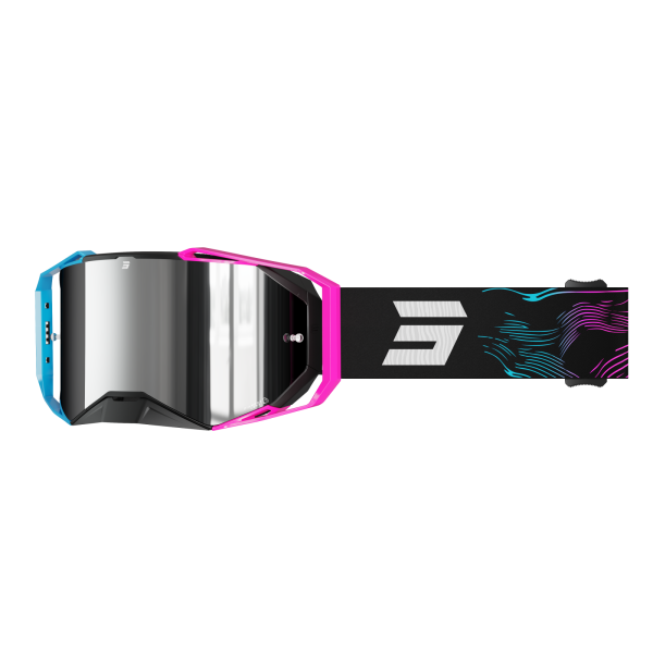 SHOT RACEGEAR Crossbrille "Lite Volt" schwarz / blau matt / glänzend