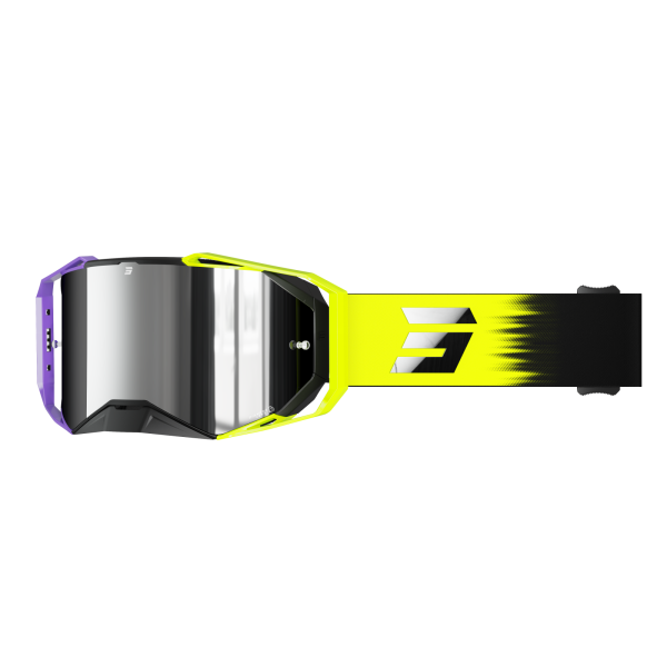 SHOT RACEGEAR Crossbrille "Lite Rage" neongelb / schwarz matt / glänzend