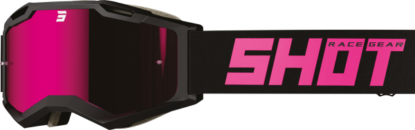 SHOT RACEGEAR Crossbrille "Iris 2.0 Solid" pink / schwarz matt