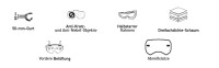 SHOT RACEGEAR Crossbrille "Iris 2.0 Solid" pink / schwarz matt